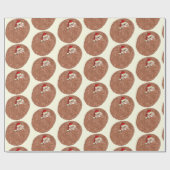 Papier Cadeau Pangolin en voie de disparition Noël animal (Plat)