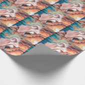 Papier Cadeau Panic Waves peinture à l'huile (Coin)