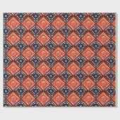 Papier Cadeau Panier africain - Motif multiple (Plat)