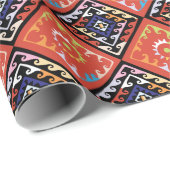 Papier Cadeau Panier africain - Motif multiple (Coin rond)