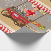 Papier Cadeau Panier alimentaire