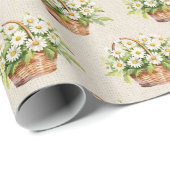 Papier Cadeau Panier aquarelle (Coin rond)