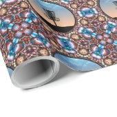 Papier Cadeau Panier de golf de disque (Coin rond)