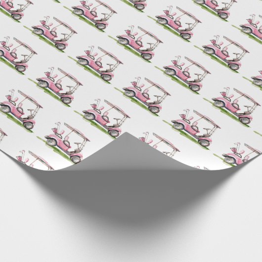 Papier Cadeau Panier de golf rose (Coin)