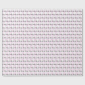 Papier Cadeau Panier de golf rose Femme Golfeuse (Plat)