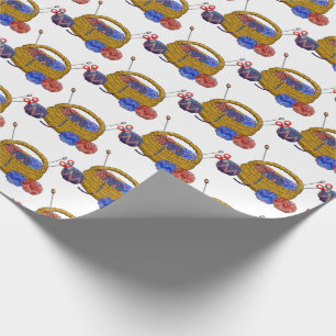 Papier Cadeau Panier de l'artisanat crochet des aiguilles de Tri