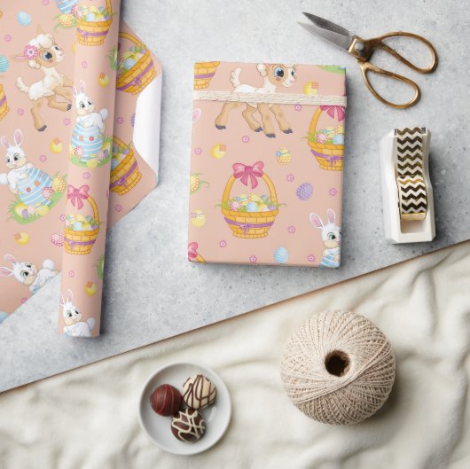 Papier Cadeau Panier de Pâques (Artisanat)