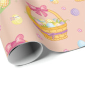 Papier Cadeau Panier de Pâques (Coin rond)