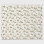 Papier Cadeau Panier d'oeufs de Pâques | Pâques neutres (Plat)