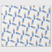 Papier Cadeau Panier en mousse avec nom design personnalisé (Plat)