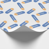 Papier Cadeau Panier en mousse avec nom design personnalisé (Coin)