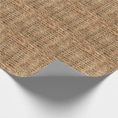 Papier Cadeau Panier en osier, texture haute résolution. (Coin)