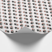 Papier Cadeau Paniers de Père Noël Black Shiba Inu (Coin)