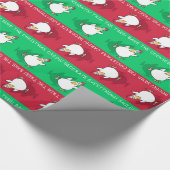 Papier Cadeau PANIQUE DE NOËL POULET par Sandra Boynton (Coin)