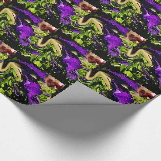 Papier Cadeau Panique violette (Coin)