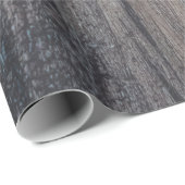 Papier Cadeau Panneau Brown en bois (Coin rond)