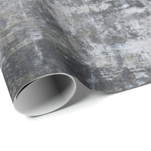 Papier Cadeau Panneau Brown et gris (Coin rond)