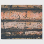 Papier Cadeau Panneau Brown et orange (Plat)