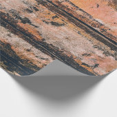 Papier Cadeau Panneau Brown et orange (Coin)