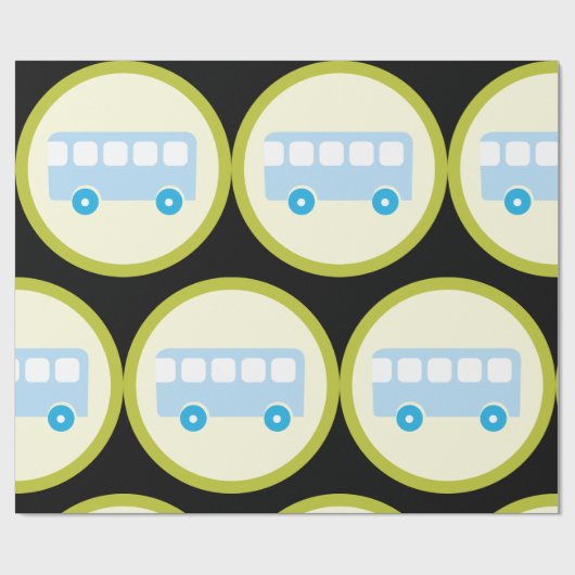 Papier Cadeau Panneau Bus (Plat)