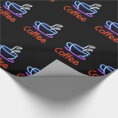Papier Cadeau Panneau Café Sur Neon (Coin)