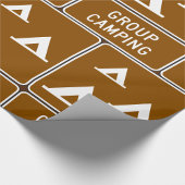 Papier Cadeau Panneau de camping de groupe
