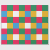 Papier Cadeau Panneau de contrôle Festif coloré (Plat)