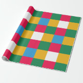 Papier Cadeau Panneau de contrôle Festif coloré (Déroulé)