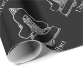 Papier Cadeau Panneau de naissance Libra noeud celtique Zodiac p (Coin rond)