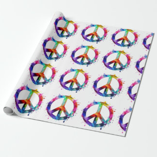 Papier Cadeau Panneau de paix Rainbow