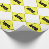Papier Cadeau Panneau de passage à niveau (Coin)