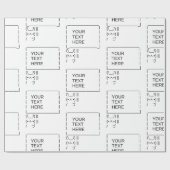 Papier Cadeau Panneau de protestation Rabbit / Art texte ASCII p (Plat)