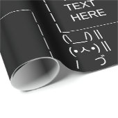 Papier Cadeau Panneau de protestation Rabbit / Art texte ASCII p (Coin rond)