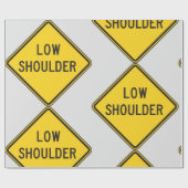 Papier Cadeau Panneau de signalisation à épaulement bas (Plat)