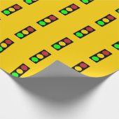 Papier Cadeau Panneau de signalisation routière avant la route d (Coin)