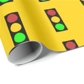 Papier Cadeau Panneau de signalisation routière avant la route d (Coin rond)