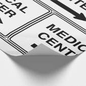 Papier Cadeau Panneau du Centre Médical