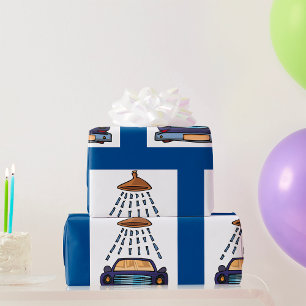 Papier Cadeau Panneau Lavage de voiture