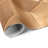 Papier Cadeau Panneau nid d'abeilles Brown (Coin rond)