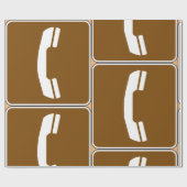 Papier Cadeau Panneau routier (Plat)