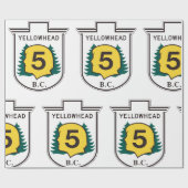 Papier Cadeau Panneau routier de Yellowhead (Plat)