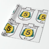 Papier Cadeau Panneau routier de Yellowhead (Déroulé)