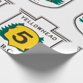 Papier Cadeau Panneau routier de Yellowhead