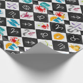 Papier Cadeau Panneau solaire Zodiac Calendrier Astrologie Thund (Coin)