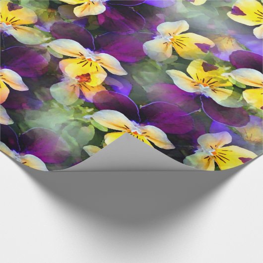 Papier Cadeau Panneaux d'aquarelle Abstraits (Coin)