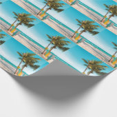 Papier Cadeau Panneaux de surf sur la plage lancer oreiller (Coin)