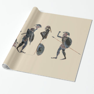 Papier Cadeau Panoplie - célébration de hoplites du grec ancien