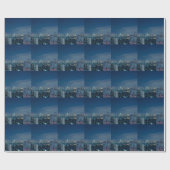 Papier Cadeau Panorama nocturne de Bangkok (Plat)