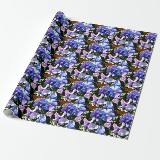 Papier Cadeau Panseuse violette (Déroulé)