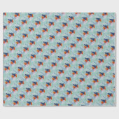 PAPIER CADEAU PANSIERS DANS UN TEACUP (Plat)